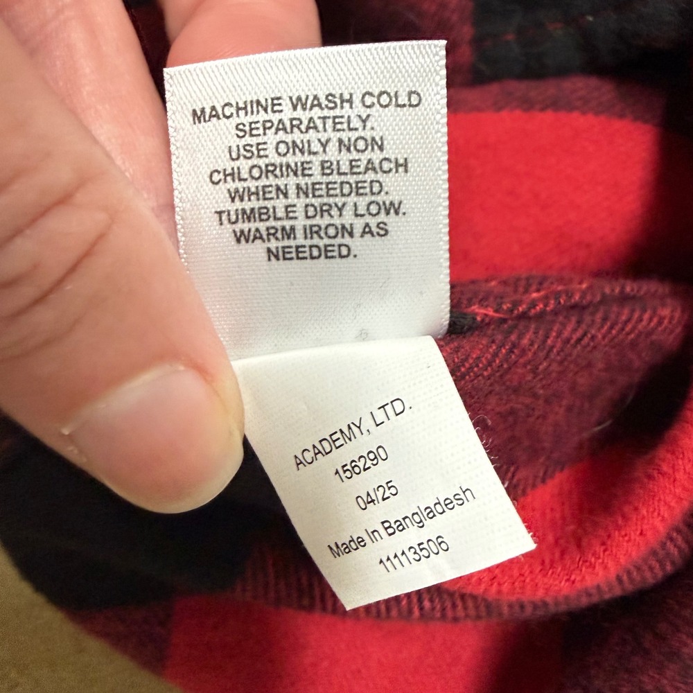 Magellan Outdoors Canyon Creek Flannel Shirt 2XL Buffalo Plaid Button Down NWT - Picture 8 of 10